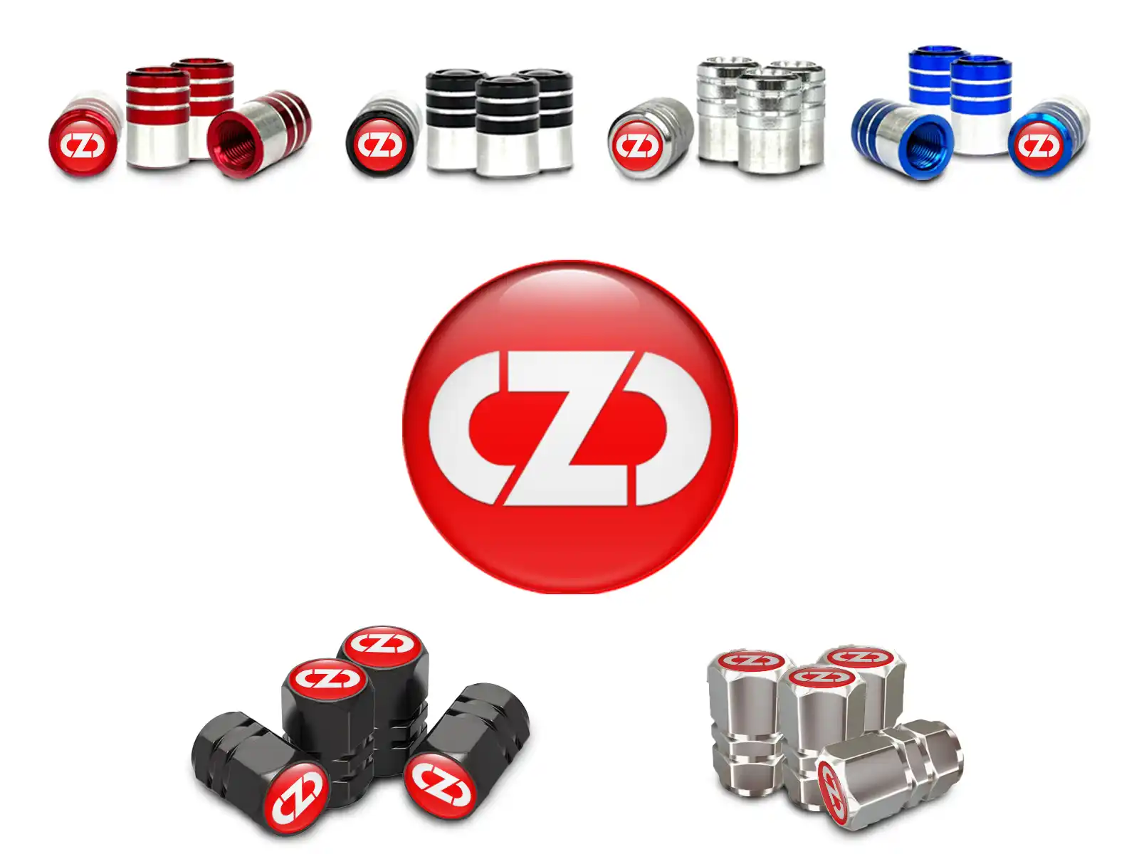 OZ Covers Valve Roue Vélo Style Élégant